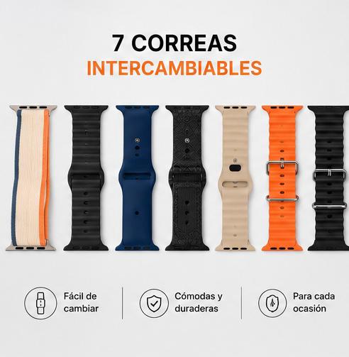⌚ ¡Smartwatch Ultra 10 Premium + 7 Correas Incluidas!